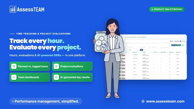 How to Track Project Hours, Performance & OKRs in AssessTEAM