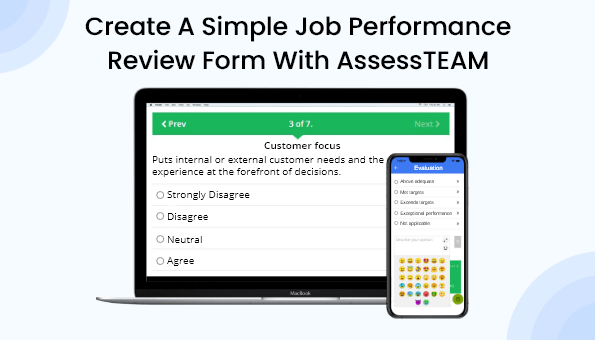 Create A Simple Job Performance Review Form with AssessTEAM