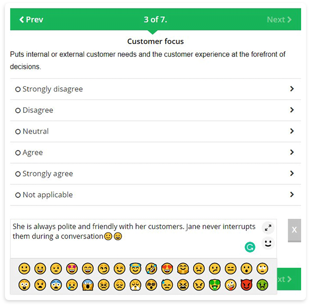AssessTEAM gives evaluators a quick and easy way to evaluate employees
