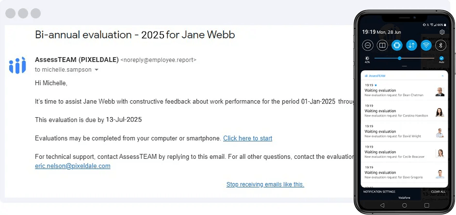 Email-the-evaluation-invite