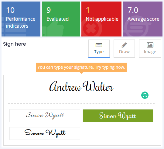 Invite people to sign