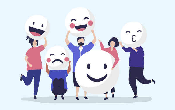 Evaluations with emoticons