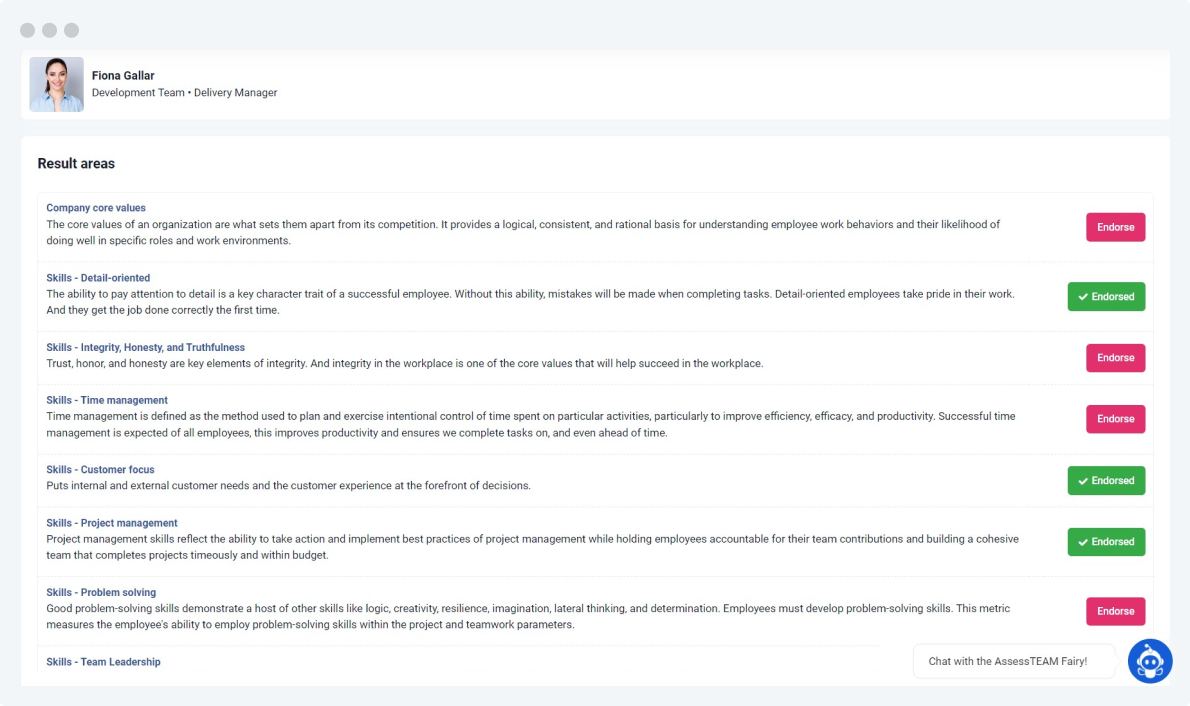 Endorsements - AssessTEAM