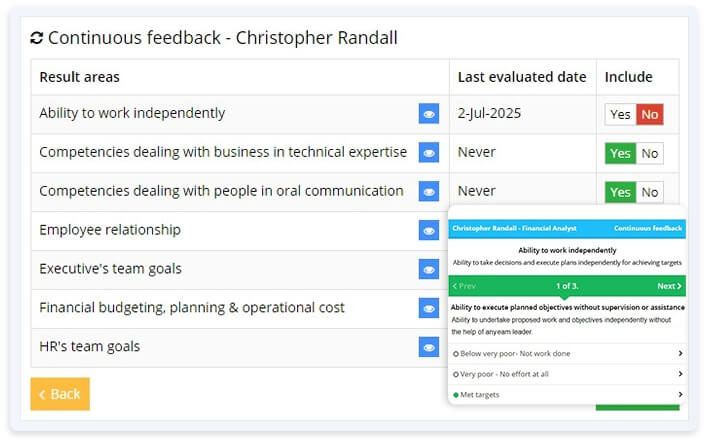 AssessTEAM offers continuous and personalized feedback