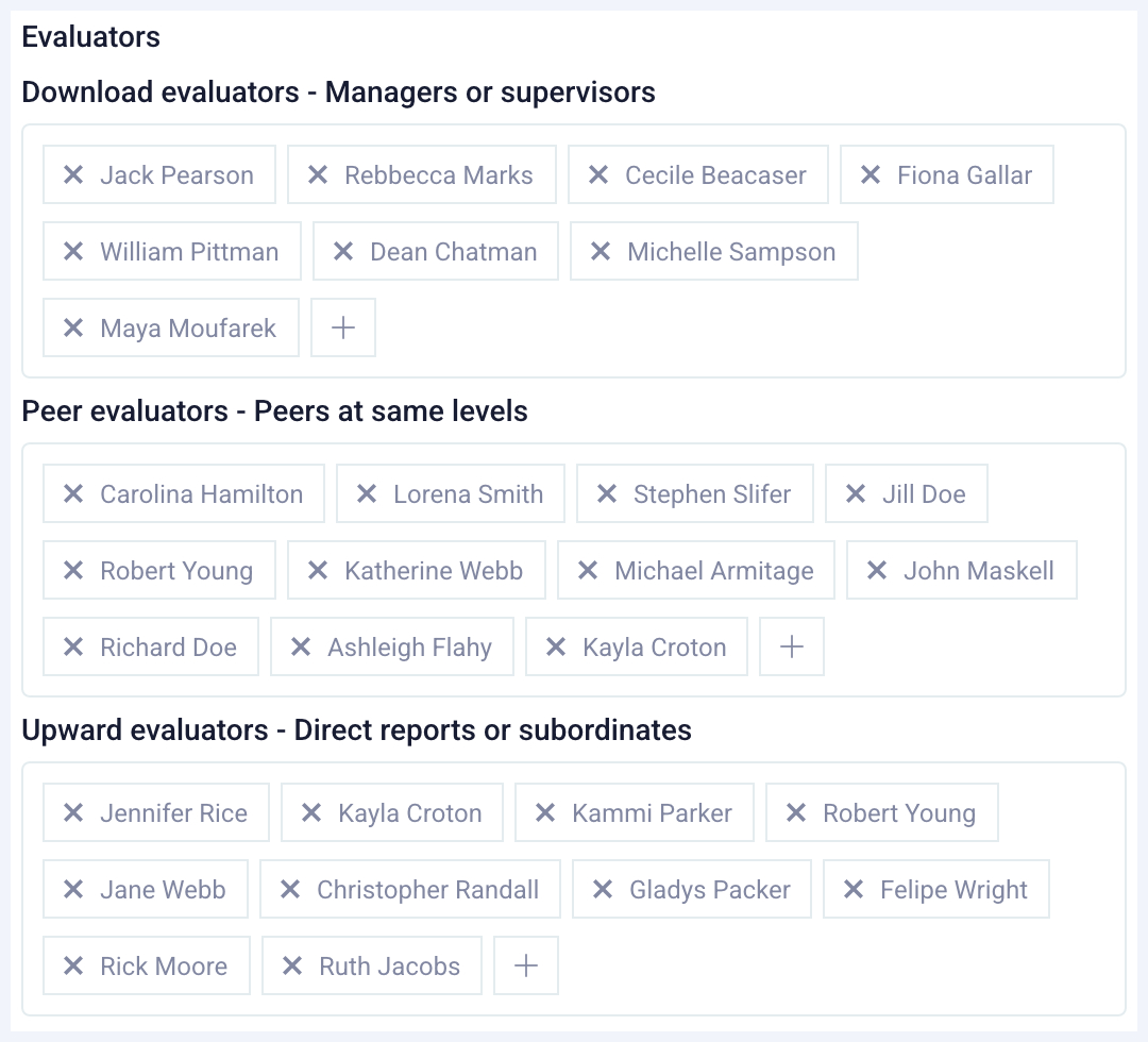 Configure evaluators using dedicated vaults