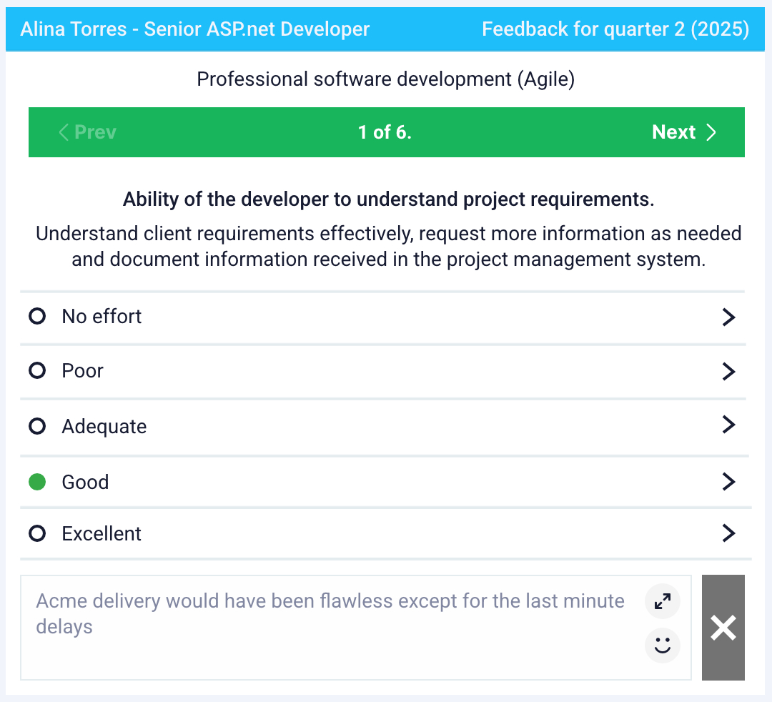 Timely inputs